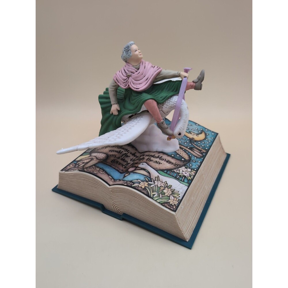 1987 Enesco Mother Goose Action Musical Box Collectible Figurine